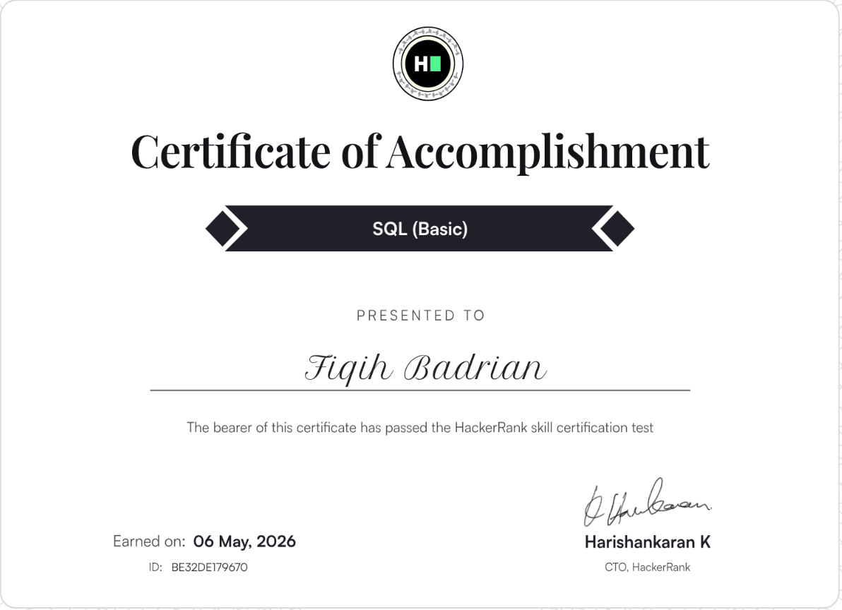 HackerRank - SQL (Basic)